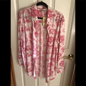 Tunic style duster blouse